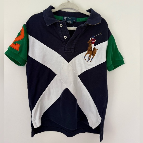 Polo Ralph Lauren Other - Polo Ralph Lauren Rare Big Pony Polo Shirt Short Sleeve White Boys Size 4T